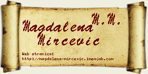 Magdalena Mirčević vizit kartica